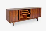 Arne Vodder, Model 75 Brazilian Rosewood credenza, for Sibast Mobler, Denmark 1960.