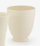 Ernest Shufflebotham for Crown Lynn, Handpotted tapering cylindrical vase