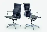 Charles and Ray Eames, A pair of original Eames Aluminium Group chairs