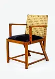 in the style of Liberty & Co by Arts & English Oak side chair Crafts, sold Mar 2012