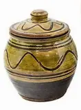 Winchcombe Pottery, Lidded slipware jar