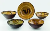 Winchcombe Pottery, Five slipware bowls