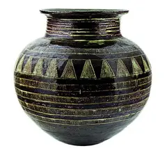Abuja Pottery, A large and impressive ovoid floor vase