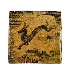 Stoneware tile by Bernard Leach, sold Jun 2011