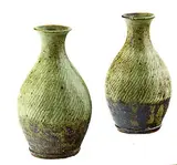 Shimaoka Tatsuzo, A pair of stoneware bottles