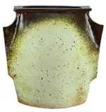 Roy Cowan, Large and impressive winged sculptural stone ware slab built vase