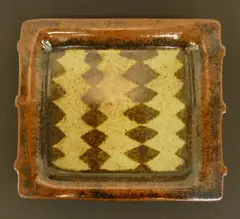 Stoneware platter by Juliet Peter, sold Jun 2011