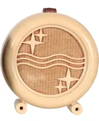 A white Bakelite extension speaker by Walter J. Phillips, sold Dec 2008