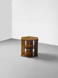 Eugène Printz, Table Bibliothèque, solid walnut, bronze