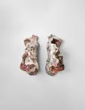 Fausto Melotti, Pair of Handles, glazed earthenware, numbered '9'