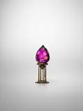 Artisti Barovier, Murrine Floreali Table Lamp, blown and applied glass, cast bronze base