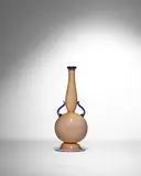 S.A.I.A.R Ferro Toso, Incamiciato Vase, lattimo and incamiciato pagliesco blown glass with applied details and gold inclusions