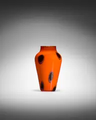 Giuseppe Barovier, Cinesi Murrine Vase, for Artisti Barovier, cased and applied glass with murrine decoration, with 'AB' murrine
