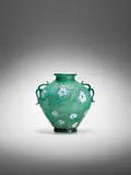 Murrine Vase by Fratelli Toso, applied blown glass with aventurine inclusions, sold Dec 2022