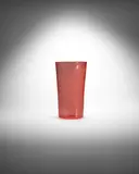Carlo Scarpa, Mezza Filigrana Vase, for Venini, blown glass internally decorated with fine orange/red canes, engraved 'venini italia'