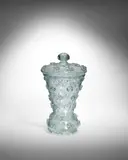 Rare Monumental Stelle Vase and Cover by Ercole Barovier, for Ferro Toso Barovier, bollicine glass, offered Dec 2022