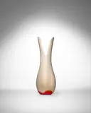 Flavio Poli, Monumental Incamiciato Vase, for Seguso Vetri d'Arte, incamiciato glass with gold foil, paper label 'SEGUSO MURANO MADE IN ITALY'