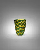 James Carpenter, Calabash Vase, for Venini, fused glass tesserae, engraved 'venini 84'