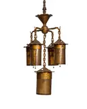American Arts and Crafts, Five Light Chandelier