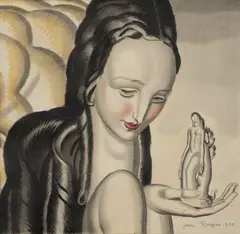 Jean Dupas, Étude pour 'Le Palais de la Nouveauté