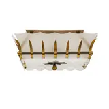 Marius-Ernest Sabino, Chandelier, gilt bronze, frosted glass