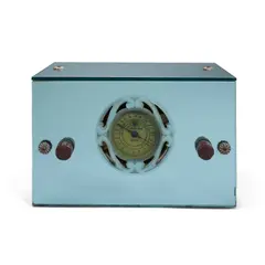 Packard Bell, Aquamarine Radio, mirrored and frosted glass