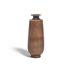 Vase by Berndt Friberg, for Gustavsberg, glazed stoneware, incised 'Friberg' with manufacturer's mark, sold Oct 2022