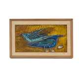 Rut Bryk, Bird Plaque, glazed stoneware, incised 'BRYK' lower left