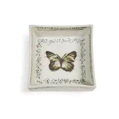Butterfly Dish by Rut Bryk, for Arabia, porcelain relief, incised 'BRYK ARABIA' on underside, sold Oct 2022