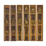 Tony Duquette, Group of Six 'Petrified' Chinese Tassel Panels