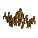 Tom Greene, Brutalist Wall Light Sculpture, for Feldman Lighting, copper and metal