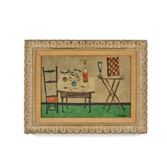 Still Life with Dominoes by Claude Venard, sold Oct 2022