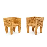 Campana Brothers, Pair of Favela Chairs, for Edra, pine
