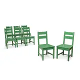 Roy McMakin, Custom Set of Eight Plain Chairs