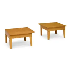 Roy McMakin, Companion Pair of Side Tables, , maple