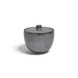 Black Lidded Bowl by Gertrud and Otto Natzler, glazed earthenware, offered Oct 2022