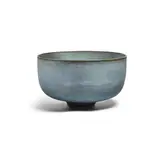 Bowl by Gertrud and Otto Natzler, glazed earthenware with melt fissures, sold Oct 2022