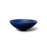 Blue Bowl by Gertrud and Otto Natzler, glazed earthenware, sold Oct 2022