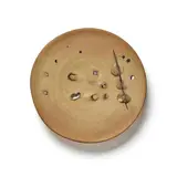 Charger by Peter Voulkos, stoneware with porcelain push throughs, signed and dated 'VOULKOS 73' on underside, sold Oct 2022