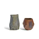 John Mason, Vase and Bowl, glazed stoneware, each signed 'MASON' on underside, one numbered