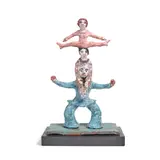 Acrobats by Beatrice Wood, glazed terracotta, sold Oct 2022