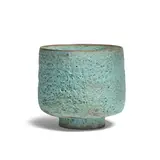 Footed Vase by Beatrice Wood, volcanic glazed terracotta, sold Oct 2022