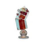 Toland Sand, Untitled, cut and polished cold-worked glass, signed 'T