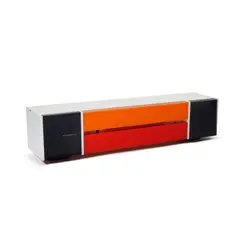 Nordmende, Spectra Futura Radio, designed by Raymond Loewy, painted plywood, plastic, metal, marked 'spectra futura s' and 'Nordmende' on the reverse