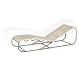 Kipp Stewart, 'Bronze Age' Chaise Lounge, Model 41000, for Terra, bronze tubing, cord