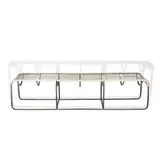 Kipp Stewart, 'Bronze Age' Long Bench, for Terra, bronze tubing, cord