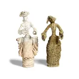 Tony Duquette, Pair of Figures and a Bas Relief Plaque
