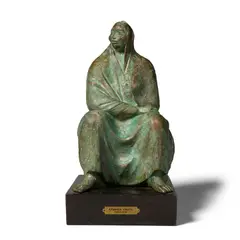 Maya II by Armando Amaya, bronze on wood base, incised 'Amaya', editioned 'VI/VII' and dated along the bottom, sold Jul 2022