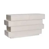 John Dickinson, Slab Drawers, executed by Julian Giuntoli Cabinetmakers for Randolph & Hein for John Dickinson Exhibition, Macy's California, white lacquered maple