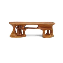 Robert 'Jocko' Johnson, Bench, walnut, inscribed 'Jocko'